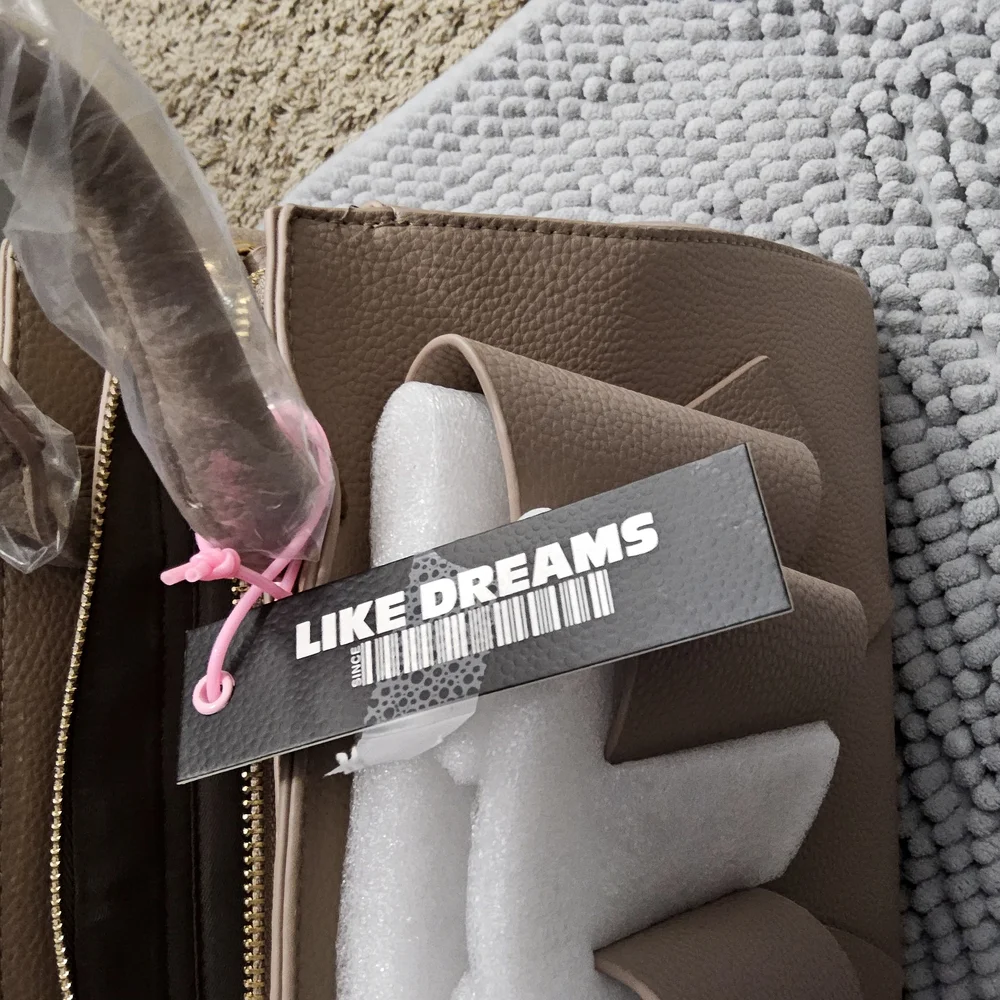 Like Dreams womens double bow satchel with Bow Accent